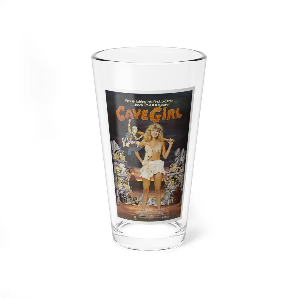 CAVEGIRL 1985 Movie Poster - Pint Glass 16oz-16oz-Go Mug Yourself