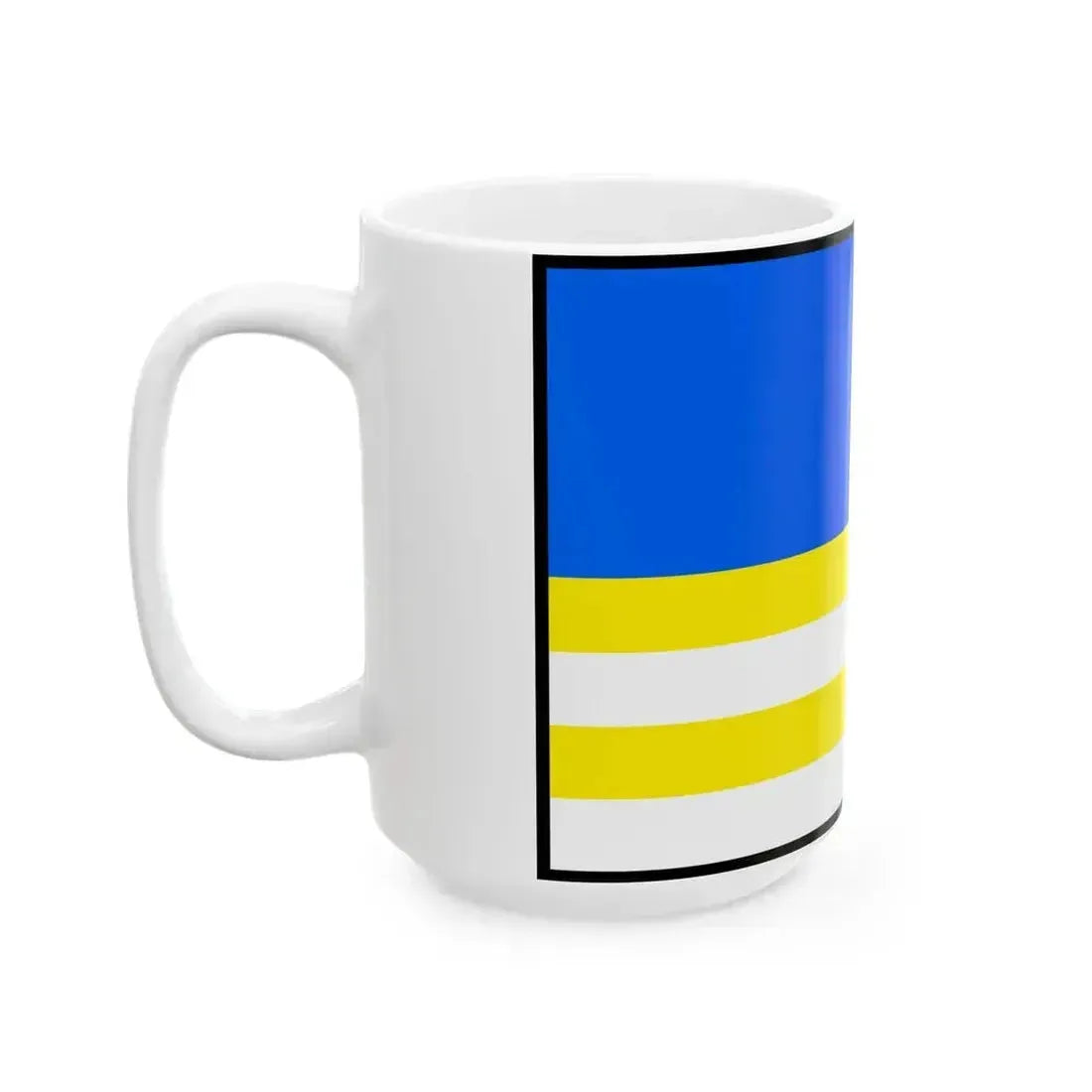 Cavoj Prievidza Flag (Slovakia) White Coffee Mug - Go Mug Yourself