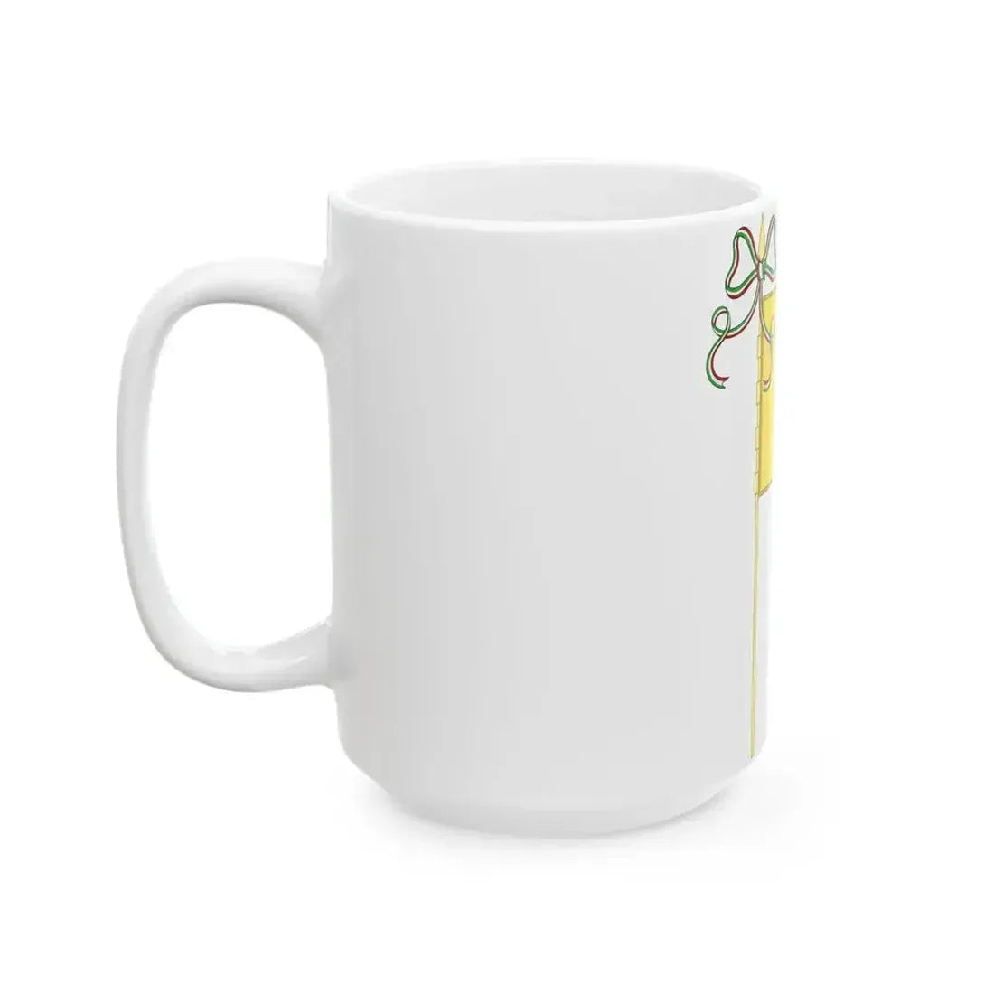 Cavriago-Bandiera Completa (Italy) White Coffee Mug - Go Mug Yourself