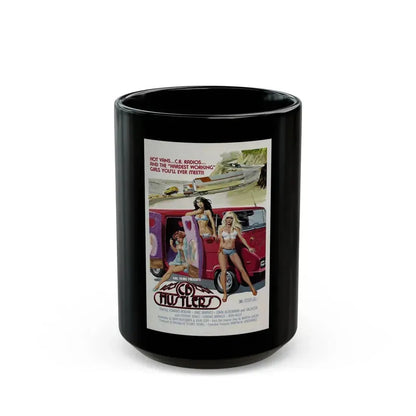 CB HUSTLERS 1976 Movie Poster - Black Coffee Mug 15oz - Go Mug Yourself