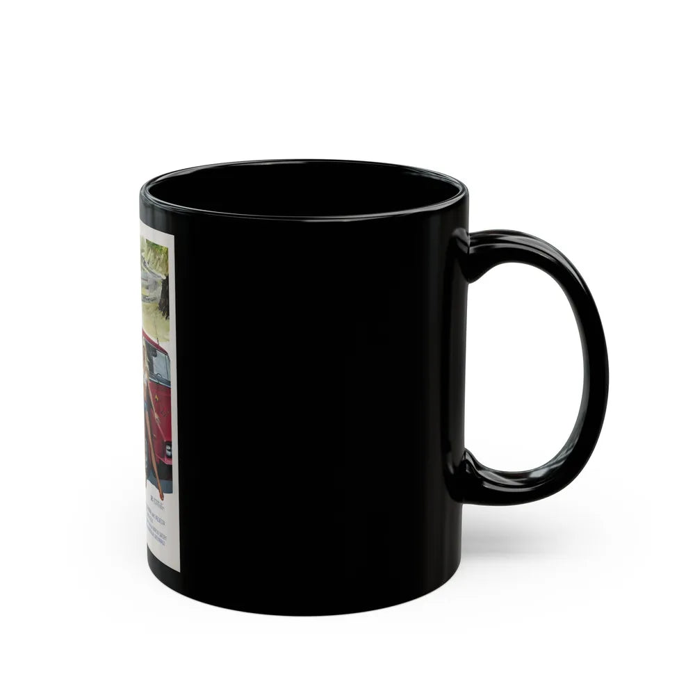 CB HUSTLERS 1976 Movie Poster - Black Coffee Mug-Go Mug Yourself