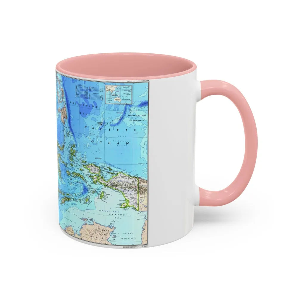 Indonesia 1 (1996) (Map) Accent Coffee Mug-Go Mug Yourself