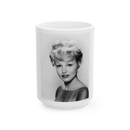 Julie Newmar #434 (Vintage Female Icon) White Coffee Mug-15oz-Go Mug Yourself