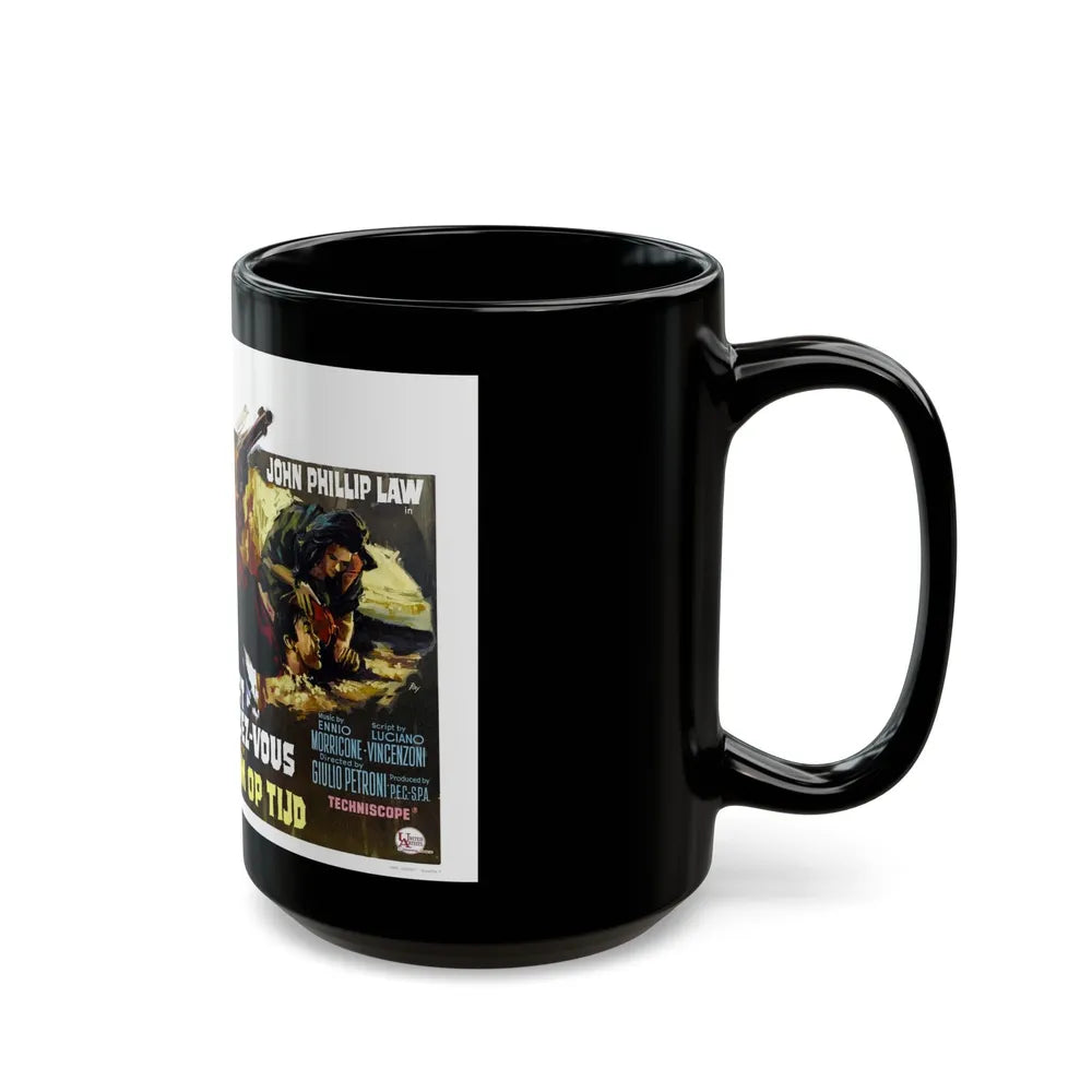 DEATH RIDES A HORSE (BELGIUM) 1967 Movie Poster - Black Coffee Mug-Go Mug Yourself