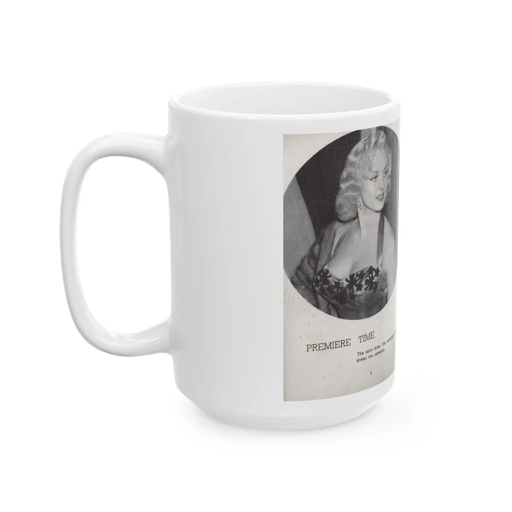 Norma Sykes #138 - 66 PHOTOGRAPHS OF Sabrina U.K. Pocket Mag. Pages 6 & 7 (Vintage Female Icon) White Coffee Mug-Go Mug Yourself