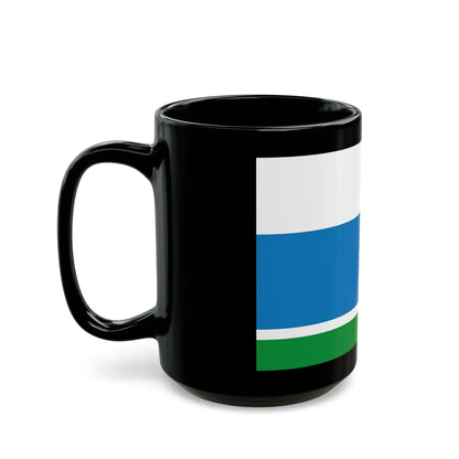 Flag of Sverdlovsk Oblast Russia - Black Coffee Mug-Go Mug Yourself