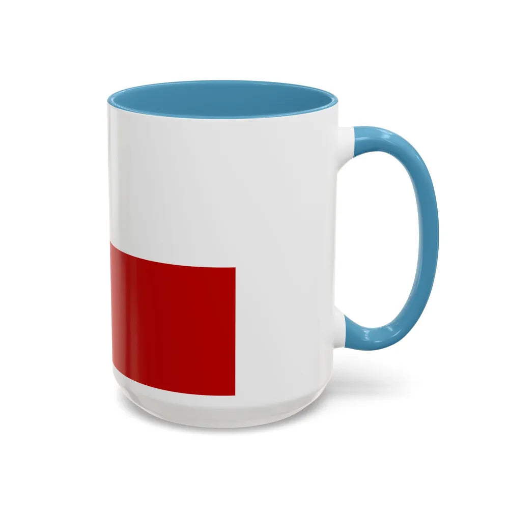 Flag of Gaeta Italy - Accent Coffee Mug-Go Mug Yourself