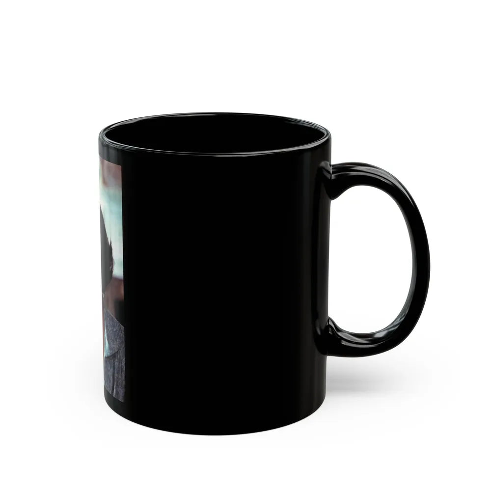 Katharine Ross #115 (Vintage Female Icon) Black Coffee Mug-Go Mug Yourself