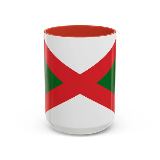 Flag of Bexhill UK - Accent Coffee Mug-15oz-Red-Go Mug Yourself