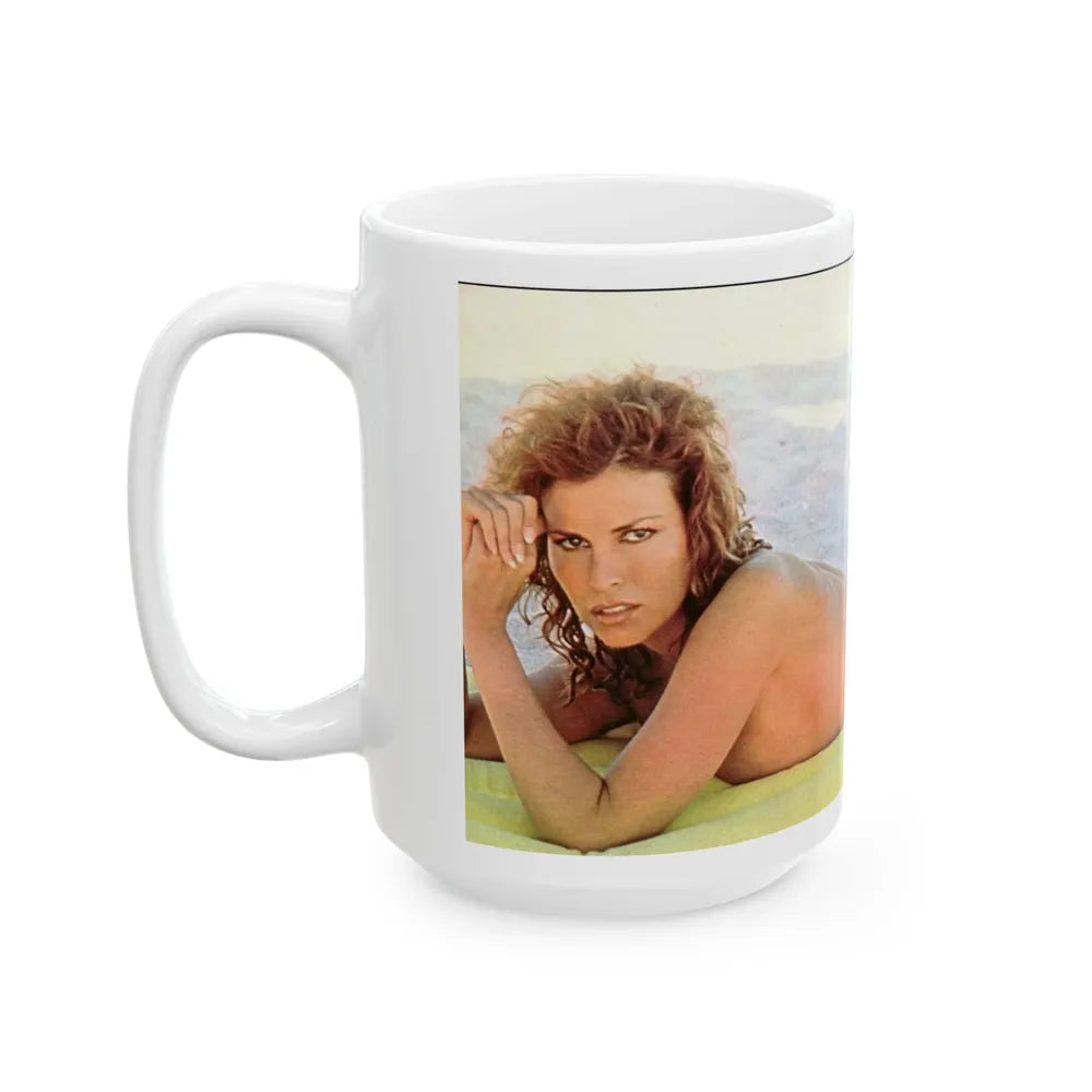 Raquel Welch #226 (Vintage Female Icon) White Coffee Mug-Go Mug Yourself