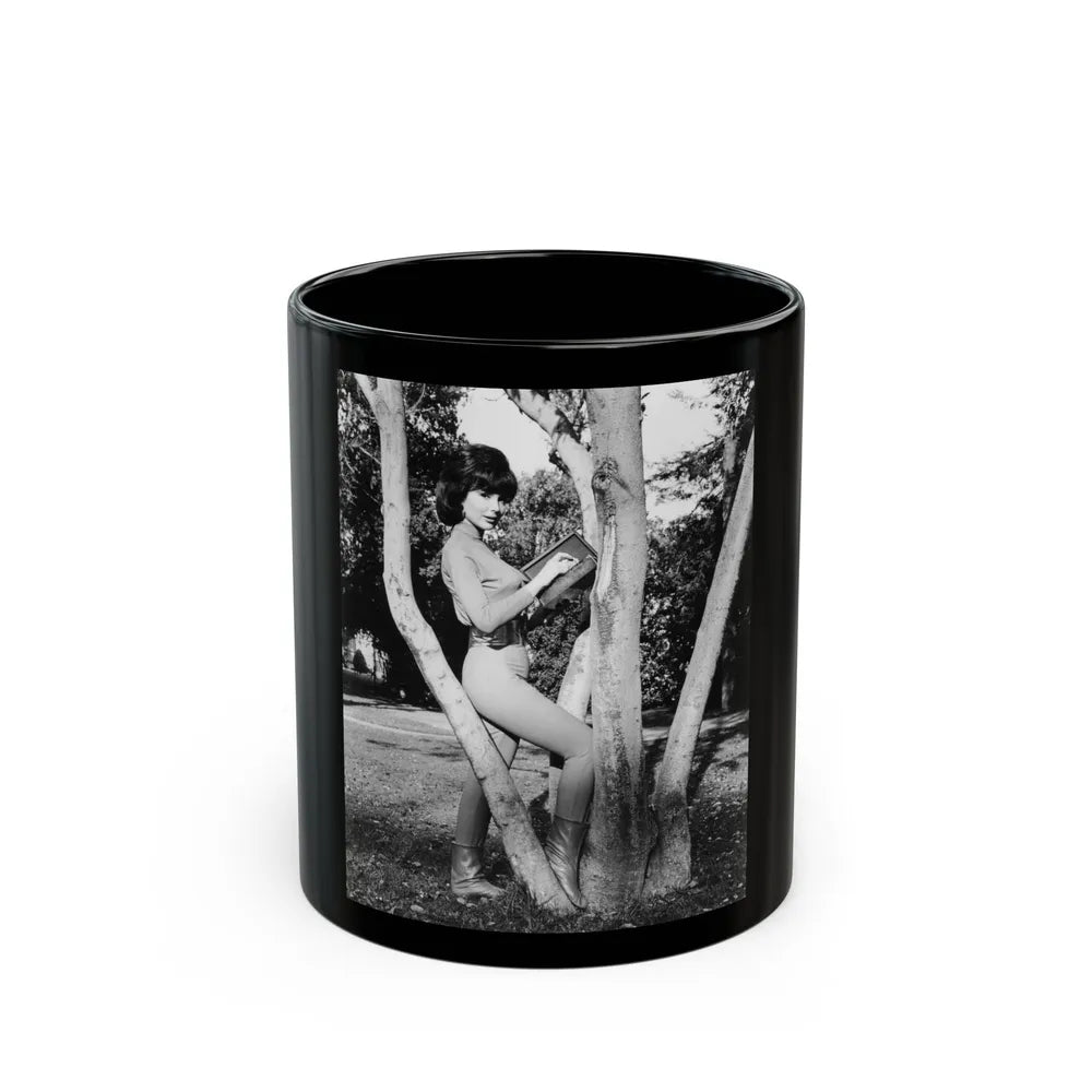 Francine York #36 (Vintage Female Icon) Black Coffee Mug-11oz-Go Mug Yourself