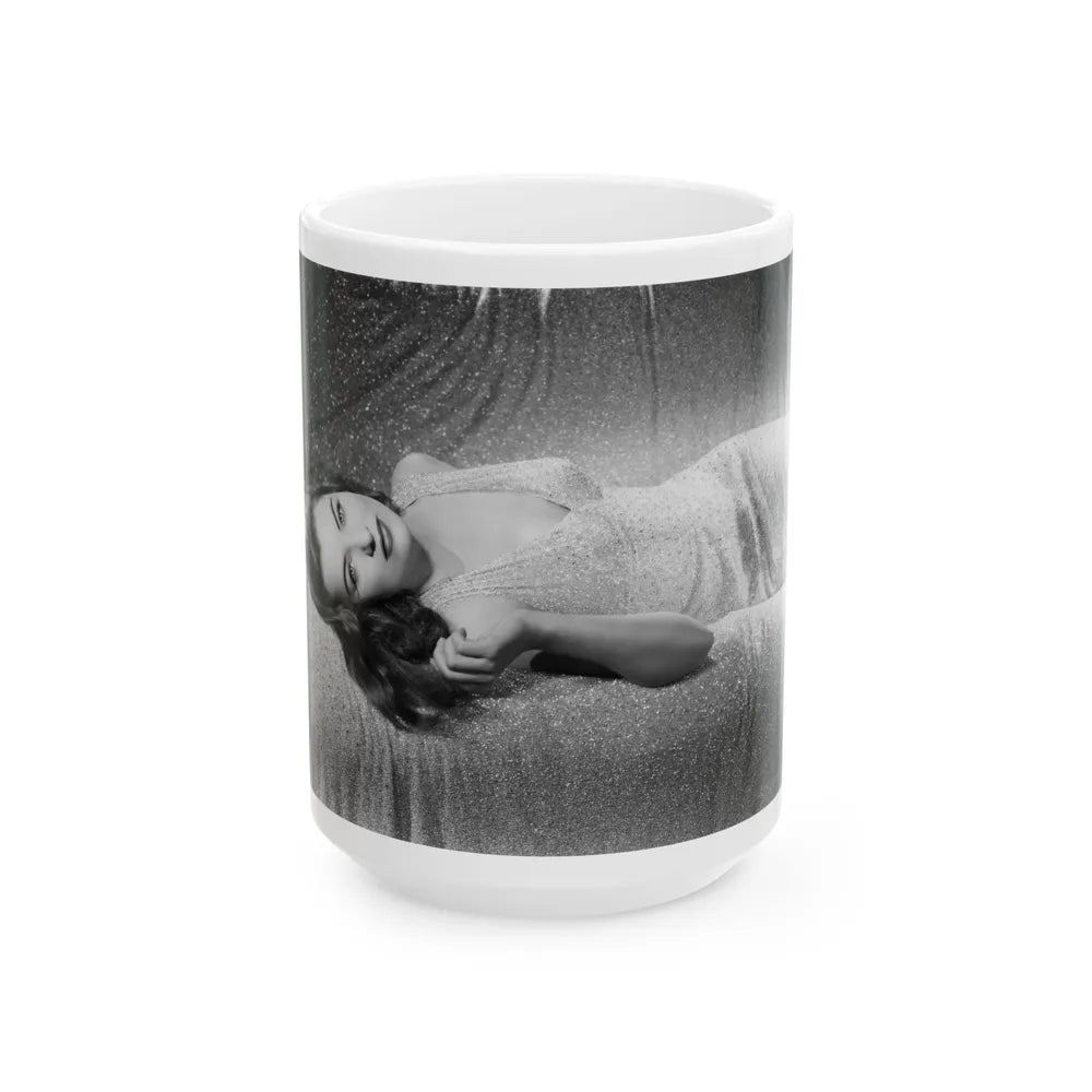 Ella Raines #149 1 (Vintage Female Icon) White Coffee Mug-15oz-Go Mug Yourself