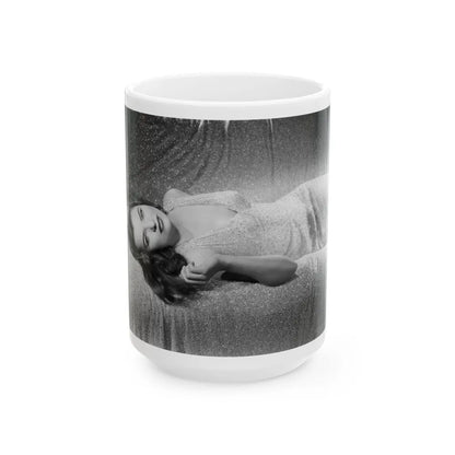 Ella Raines #149 1 (Vintage Female Icon) White Coffee Mug-15oz-Go Mug Yourself