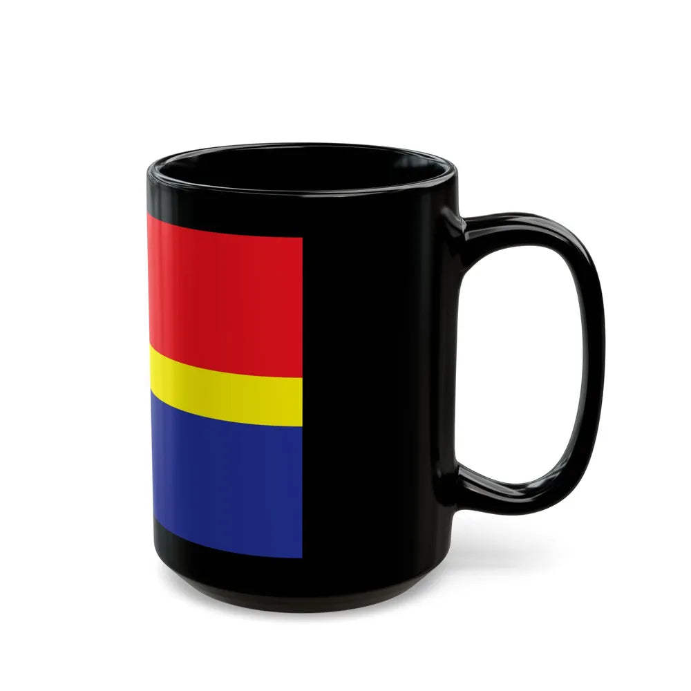 Flag of Kaliningrad Oblast Russia - Black Coffee Mug-Go Mug Yourself