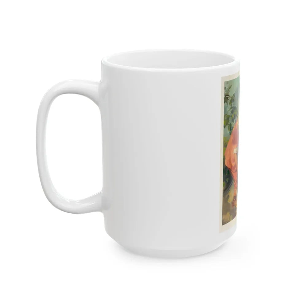 Feeding the Puppies - White Coffee Mug-Go Mug Yourself