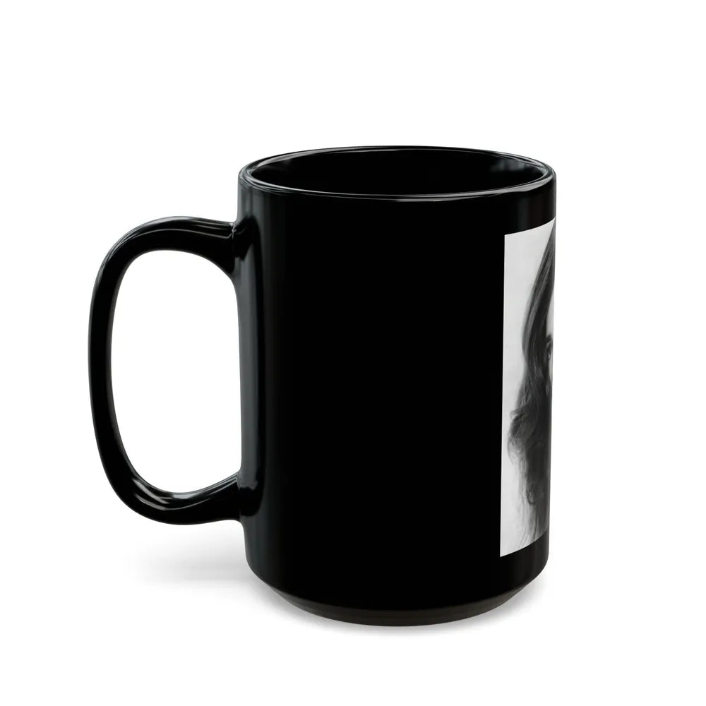 Gila Golan #02 (Vintage Female Icon) Black Coffee Mug-Go Mug Yourself