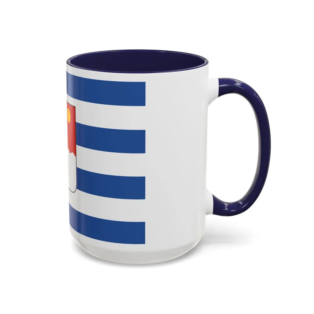 Flag of Batumi Georgia - Accent Coffee Mug-Go Mug Yourself