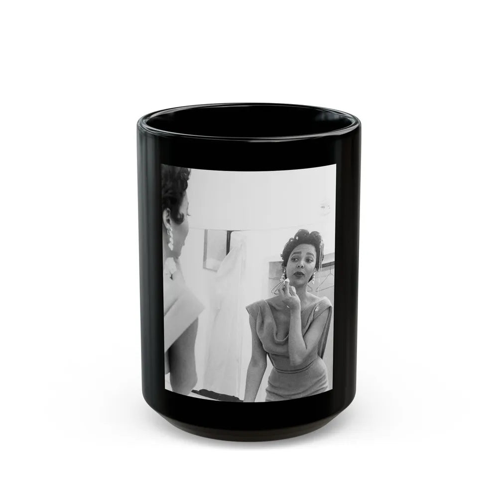 Dorothy Dandridge #24 (Vintage Female Icon) Black Coffee Mug-15oz-Go Mug Yourself