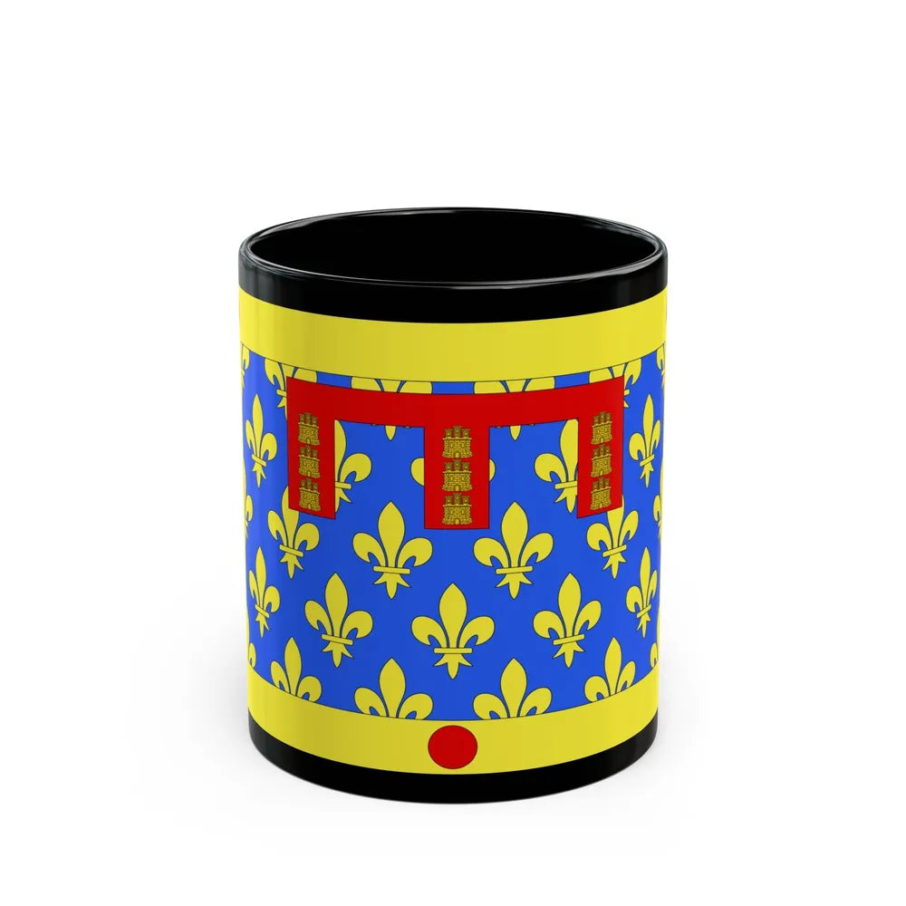 Flag of Pas de Calais France 2 - Black Coffee Mug-11oz-Go Mug Yourself