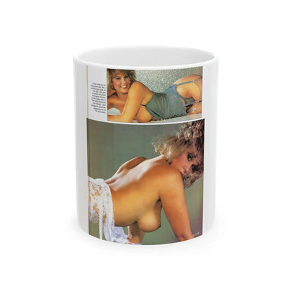 Linda Blair #141 - Partially Topless (Vintage Female Icon) White Coffee Mug-11oz-Go Mug Yourself