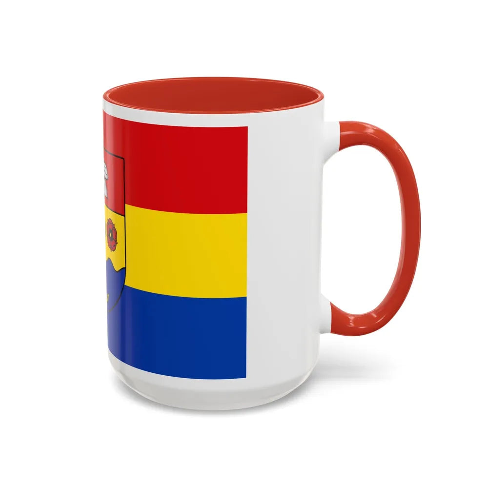 Flag of Emsland Germany - Accent Coffee Mug-Go Mug Yourself