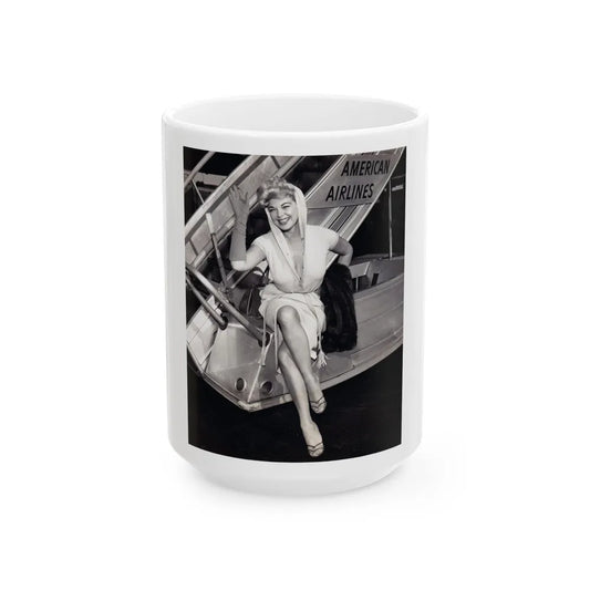 Barbara Nichols #500 (Vintage Female Icon) White Coffee Mug-15oz-Go Mug Yourself