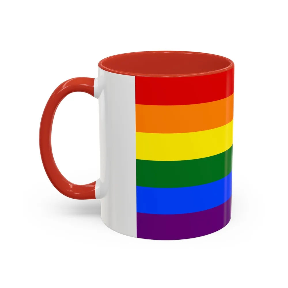 Gay Pride Pride Flag - Accent Coffee Mug-Go Mug Yourself