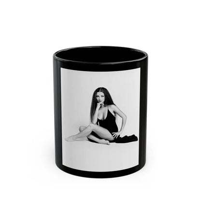 Jane Seymour #58 (Vintage Female Icon) Black Coffee Mug-11oz-Go Mug Yourself