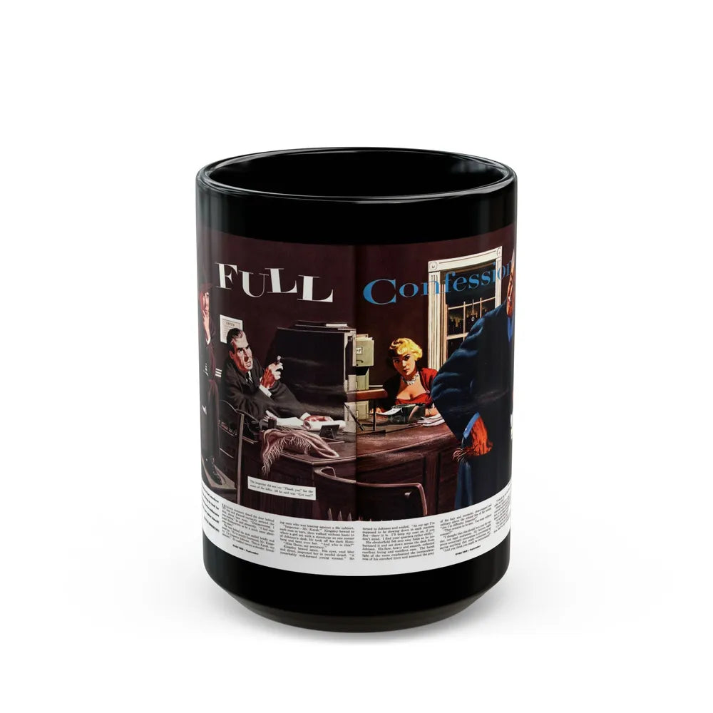 Full Confession, Esquire, September 1954 - Black Coffee Mug-15oz-Go Mug Yourself