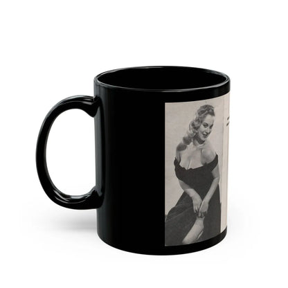 Norma Sykes #155 - 66 PHOTOGRAPHS OF Sabrina U.K. Pocket Mag. Pages 40 & 41 (Vintage Female Icon) Black Coffee Mug-Go Mug Yourself