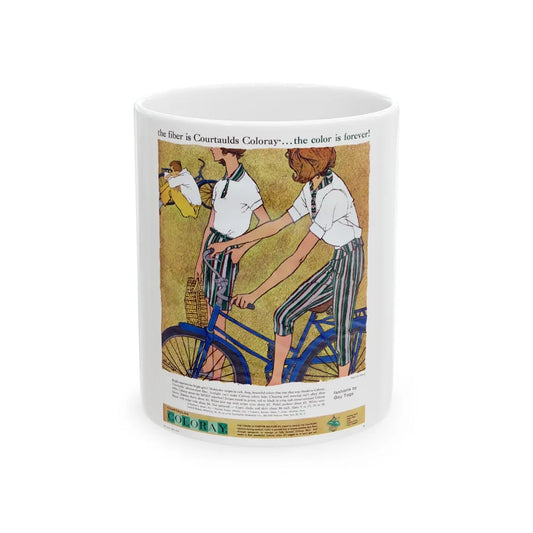 Coloray advertisement, Seventeen magazine, May 1958 - White Coffee Mug-11oz-Go Mug Yourself