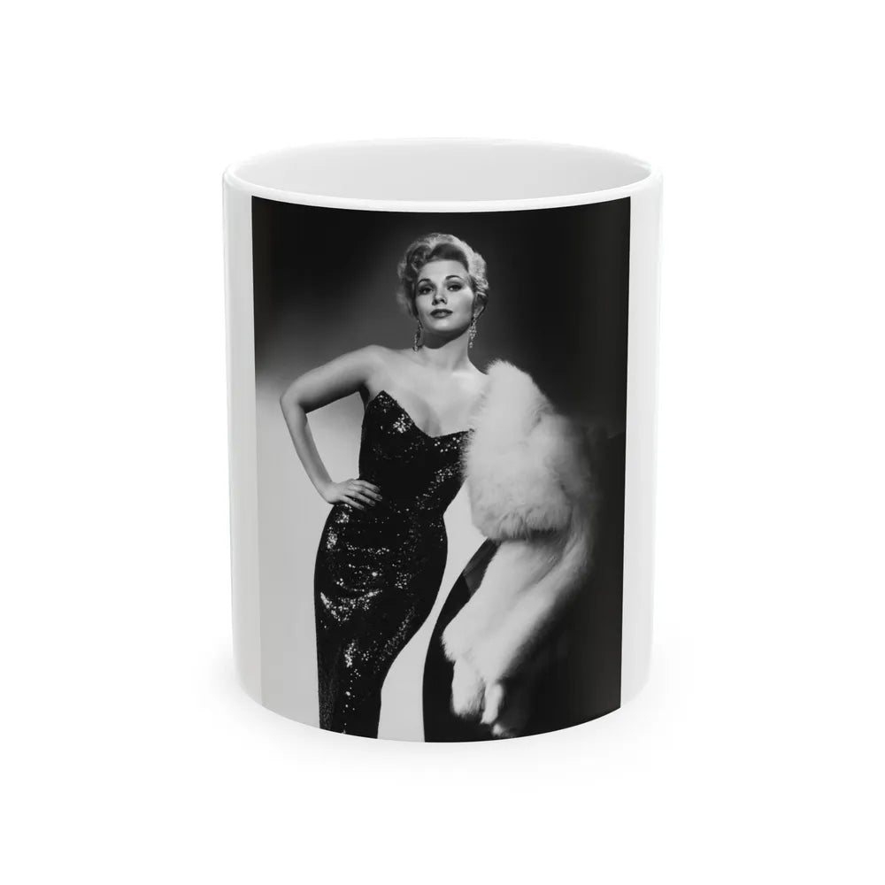 Kim Novak #282 (Vintage Female Icon) White Coffee Mug-11oz-Go Mug Yourself