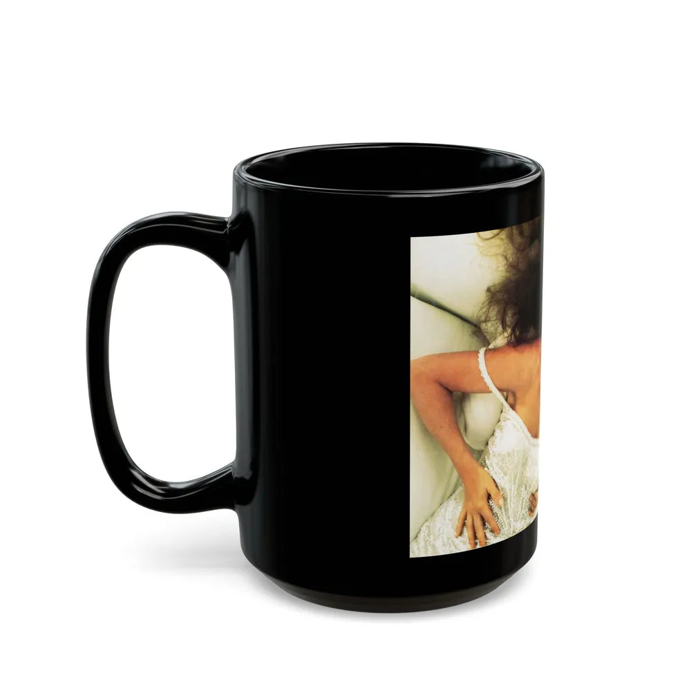 Jane Seymour #44 (Vintage Female Icon) Black Coffee Mug-Go Mug Yourself