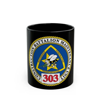 CBMU 303 (U.S. Navy) Black Coffee Mug 11oz - Go Mug Yourself