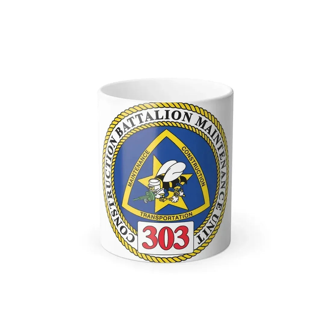 CBMU 303 (U.S. Navy) Color Changing Mug 11oz Default Title 11oz - Go Mug Yourself