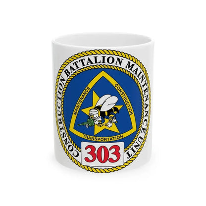 CBMU 303 (U.S. Navy) White Coffee Mug 11oz - Go Mug Yourself