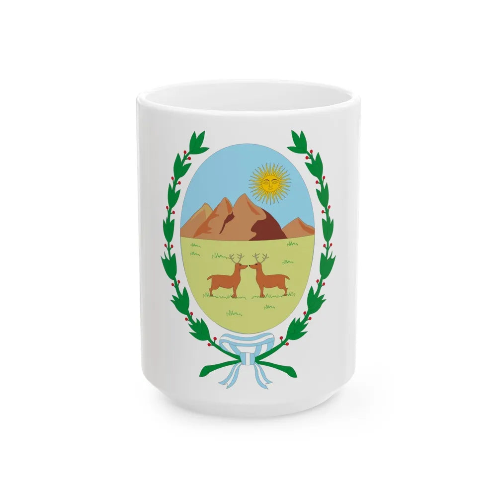 Coat of Arms San Luis Argentina - White Coffee Mug-15oz-Go Mug Yourself