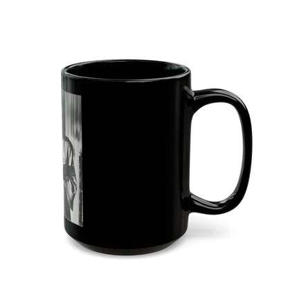 Katharine Ross #101 (Vintage Female Icon) Black Coffee Mug-Go Mug Yourself