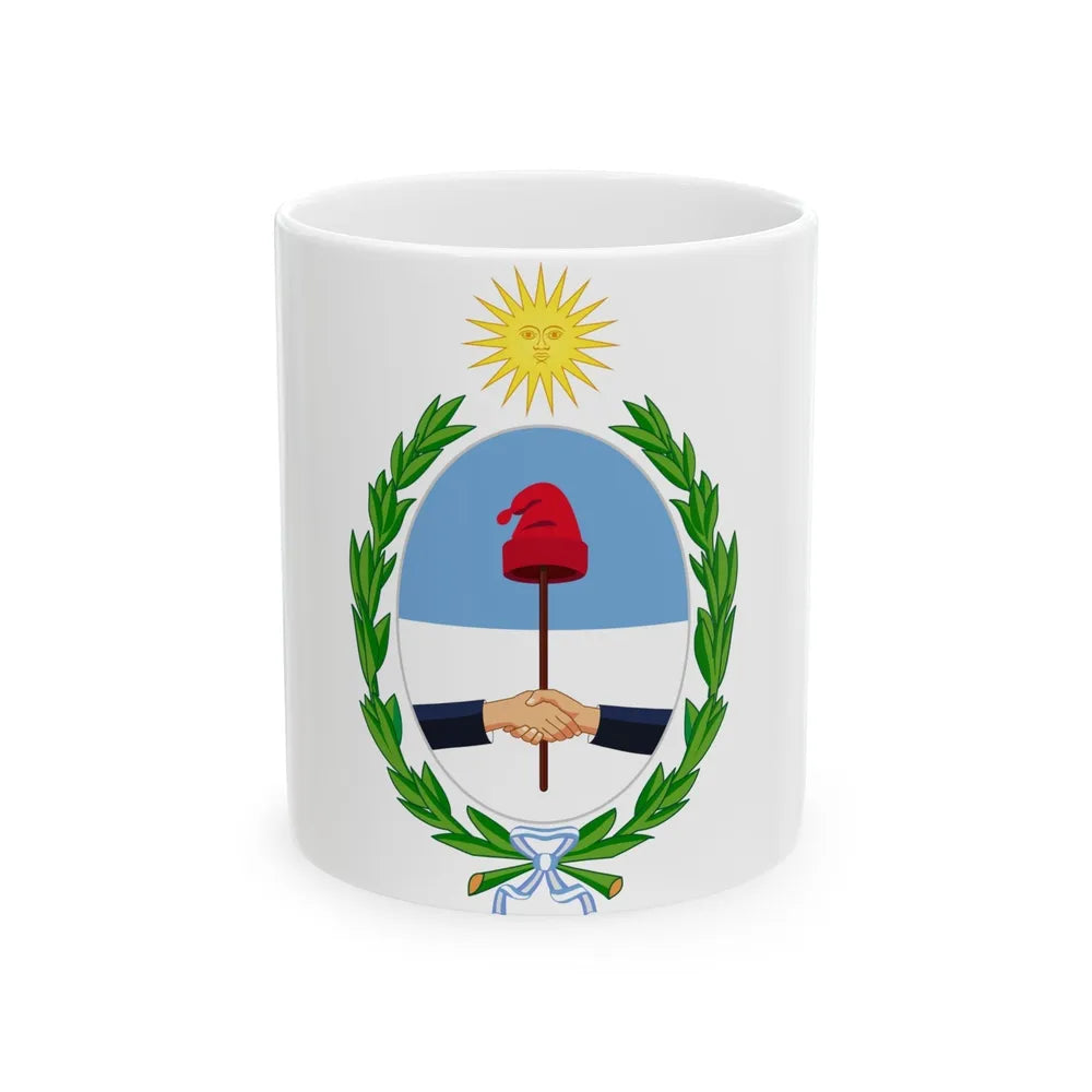 Coat of Arms San Juan Argentina - White Coffee Mug-11oz-Go Mug Yourself