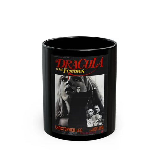 DRACULA HAS RISEN FROM THE GRAVE (FRENCH) 1968 Movie Poster - Black Coffee Mug-11oz-Go Mug Yourself