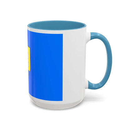 Flag of Jastarnia Poland - Accent Coffee Mug-Go Mug Yourself