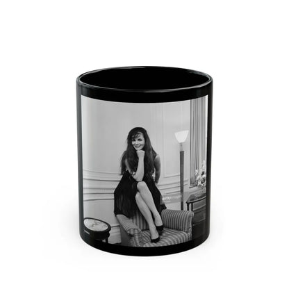 Gila Golan #45 (Vintage Female Icon) Black Coffee Mug-11oz-Go Mug Yourself