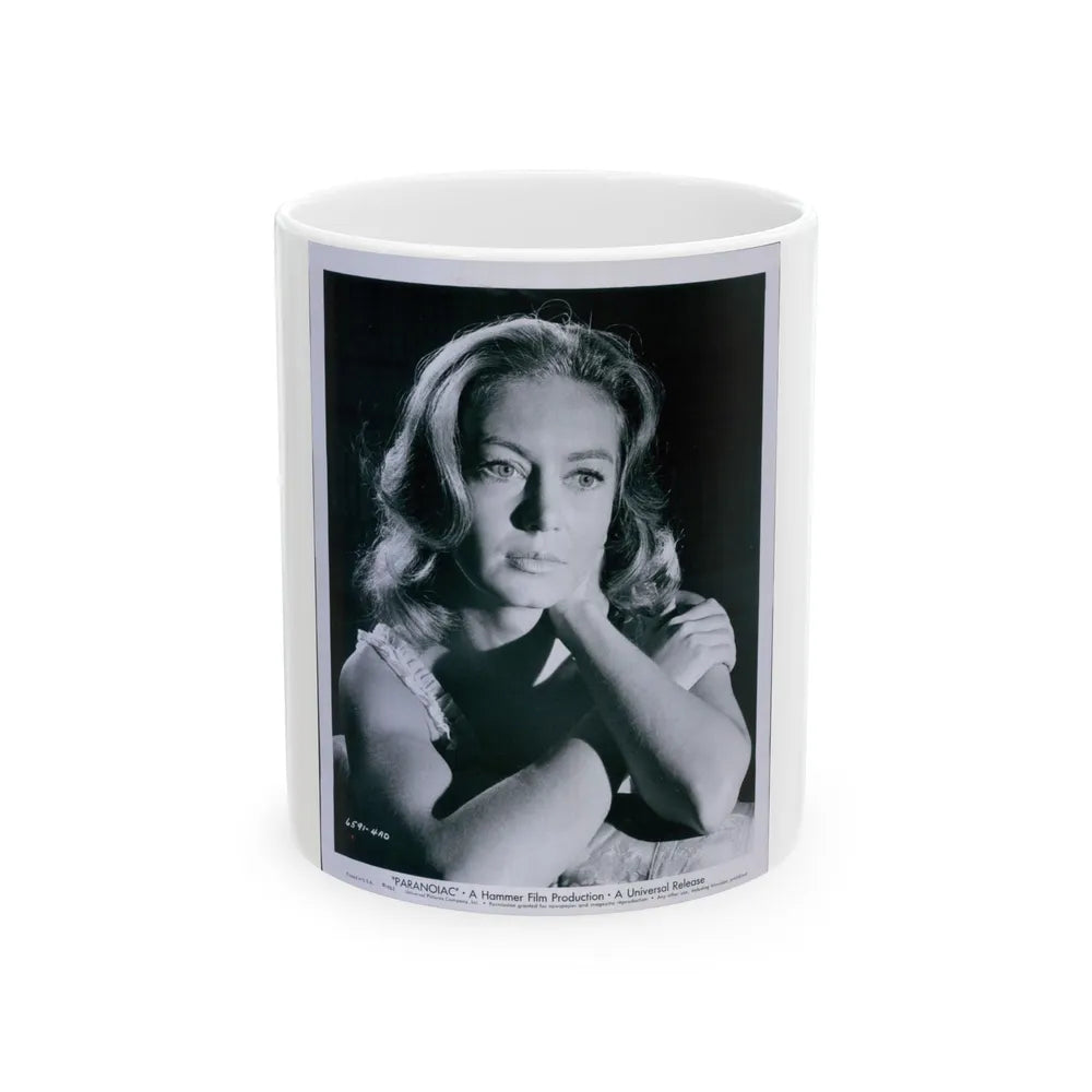 Janette Scott #20 (Vintage Female Icon) White Coffee Mug-11oz-Go Mug Yourself