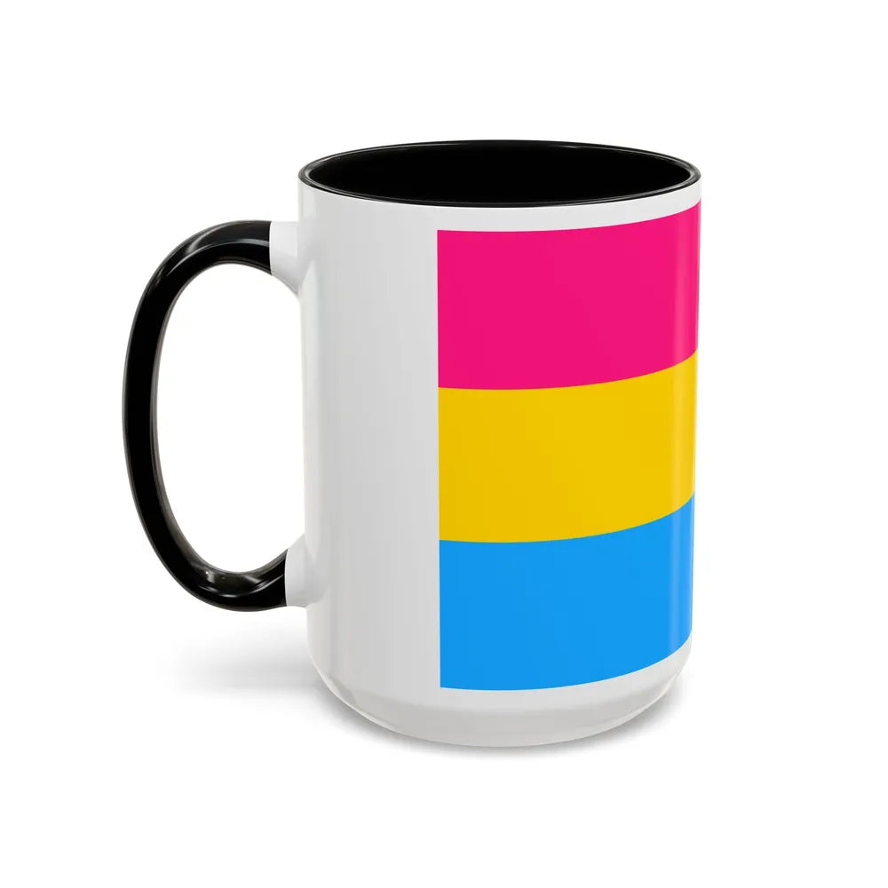 Pansexuality Pride Flag - Accent Coffee Mug-Go Mug Yourself