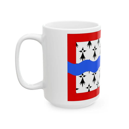 Flag of Haute Vienne France 2 - White Coffee Mug-Go Mug Yourself