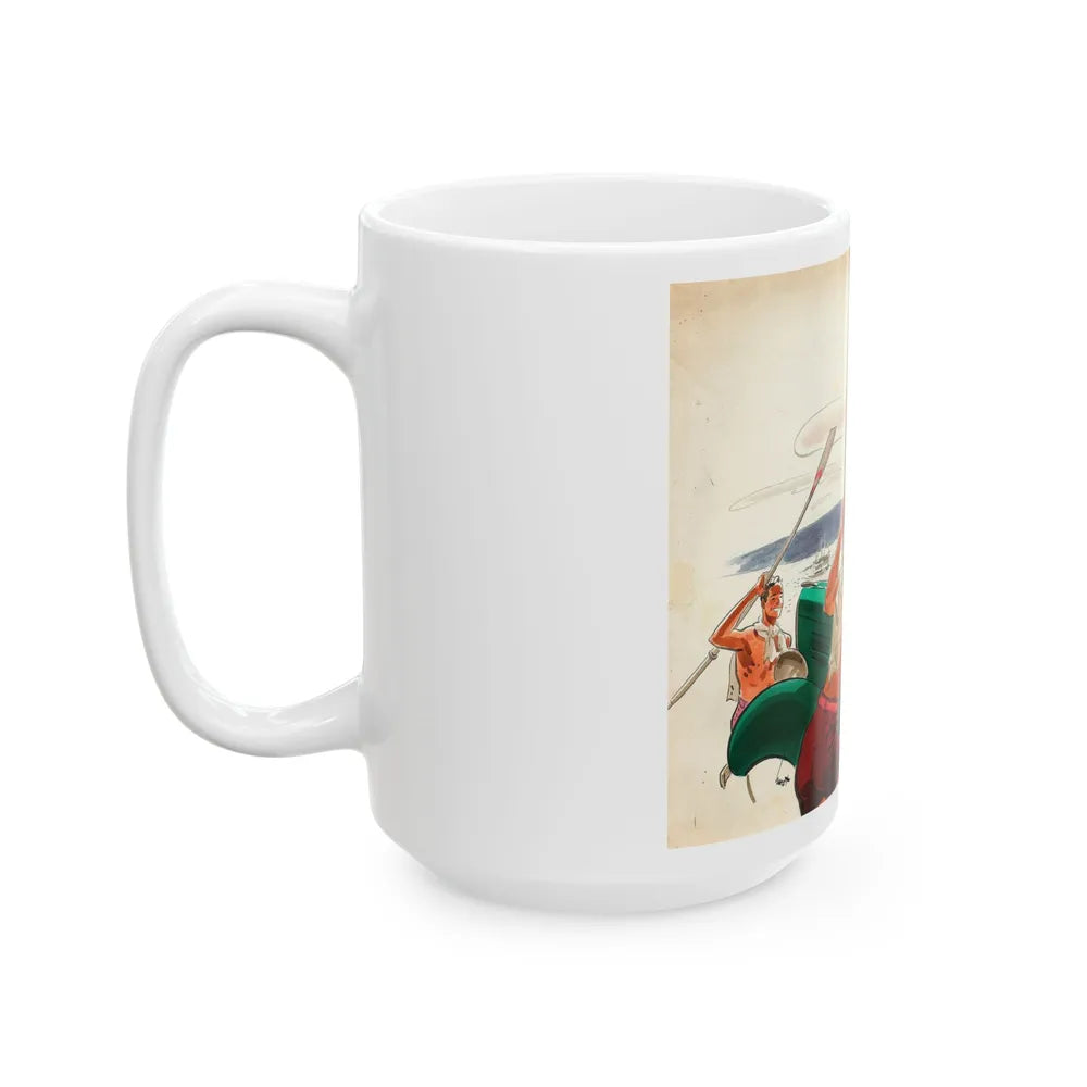 French Without a Struggle, Collier's National Weekly illustration - White Coffee Mug-Go Mug Yourself