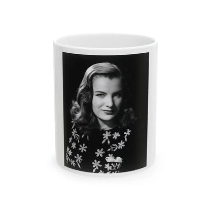 Ella Raines #140 (Vintage Female Icon) White Coffee Mug-11oz-Go Mug Yourself