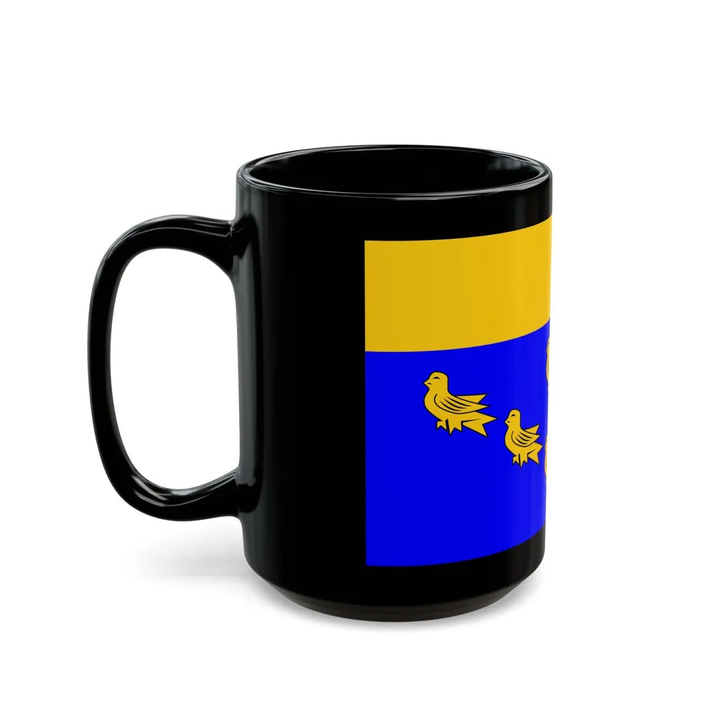 Flag of West Sussex UK - Black Coffee Mug-Go Mug Yourself