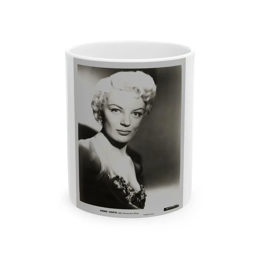 Sheree North #190 1 (Vintage Female Icon) White Coffee Mug-11oz-Go Mug Yourself