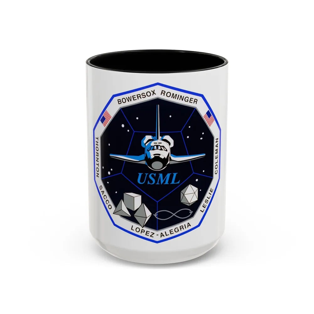 STS 73 (NASA) Accent Coffee Mug-15oz-Black-Go Mug Yourself